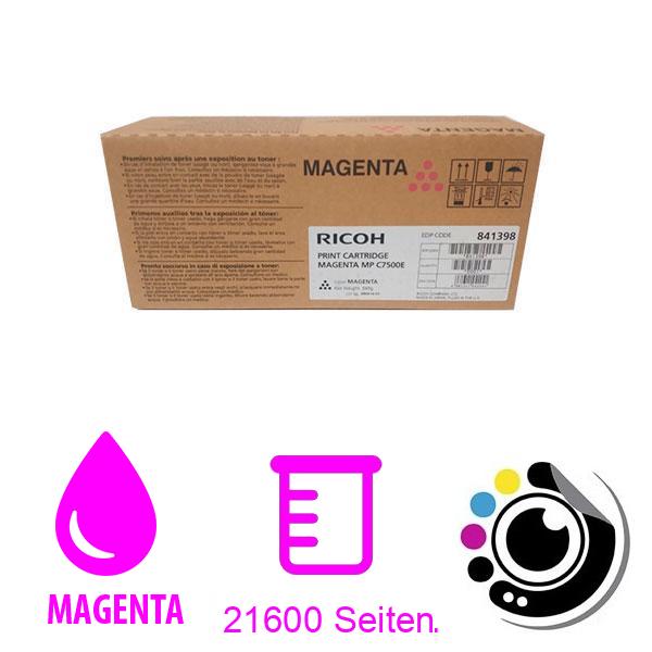 Original Toner Ricoh MPC6000 / MPC7500 Magenta 841398