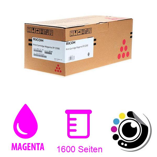 Original Toner Ricoh SP-C250H / C260 magenta 407545