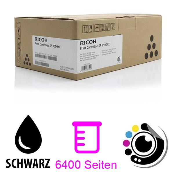 Original Toner Ricoh SP3500XE 407646 Schwarz