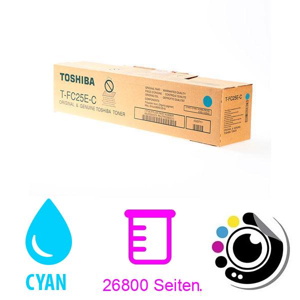 Original Toner Toshiba T-FC25EK Cyan 6AJ00000272
