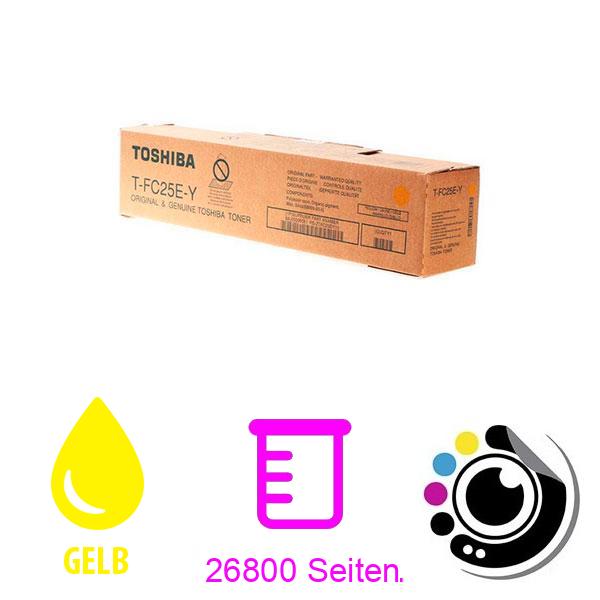 Original Toner Toshiba T-FC25EK Gelb 6AJ00000081