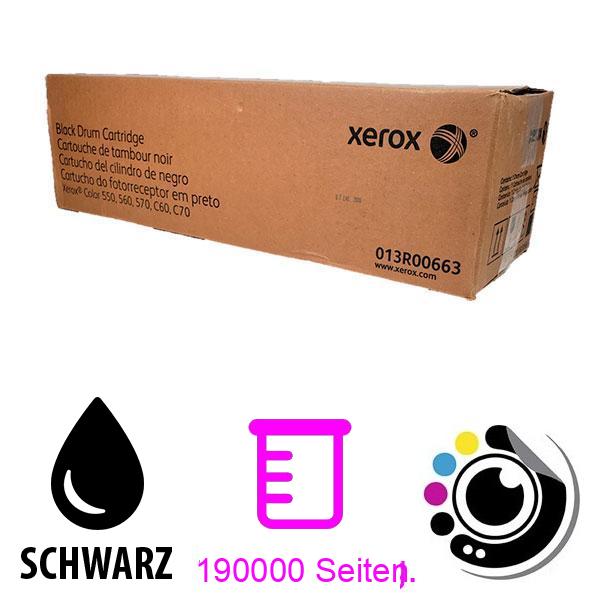 Originale Trommel Xerox Color 550, 560, 570, C60, C70 schwarz 013R00663