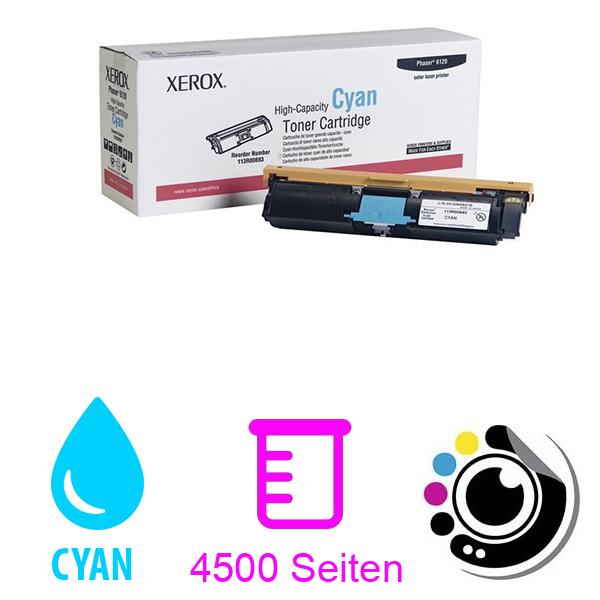 Original Toner Xerox 6120 Cyan XL 113R00693