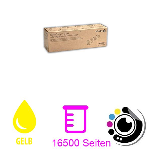 Original Toner xerox worcentre 6400 Gelb 106R01319